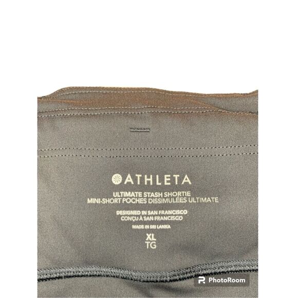 Athleta Ultimate Run Shortie Solid Black Size XL - Picture 3 of 3